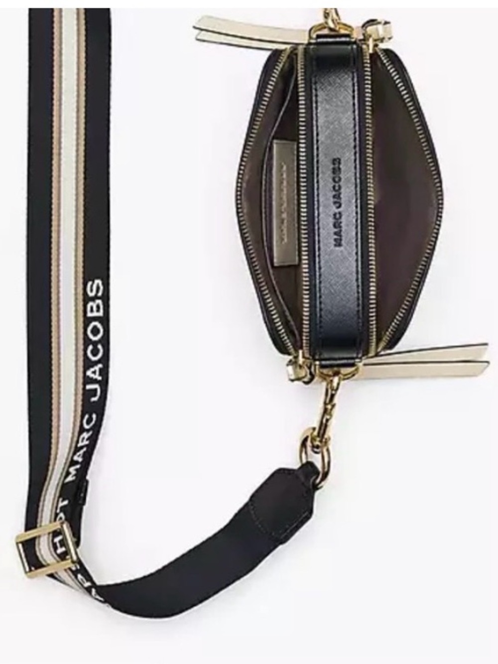 Marc Jacobs Cream and Black Snapshot Crossbody - Dust bag included! - Picture 6 of 11